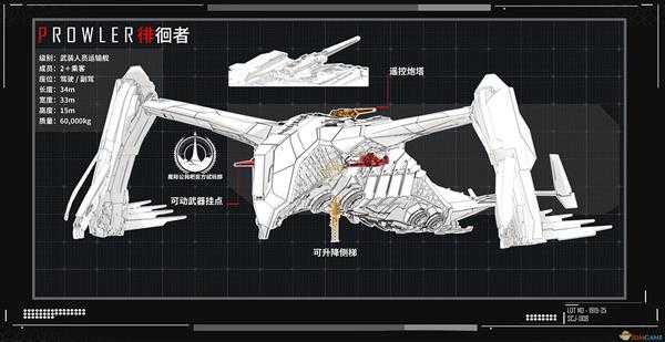 《星际公民》ESPERIA徘徊者级登陆舰说明手册一览
