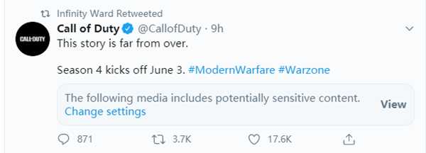 《使命召唤战区》第四赛季6.4更新 奇游支持满速更新提速