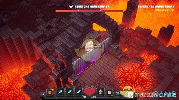 《我的世界：地下城》熔火堡垒巨型石人BOSS打法攻略