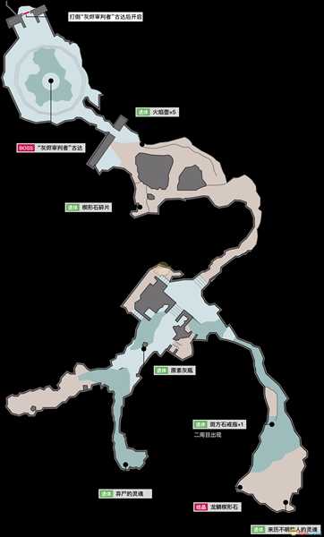 《黑暗之魂3》灰烬墓地全收集地图分享
