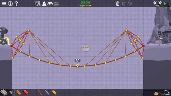《桥梁建筑师2》安宁绿洲北斗七星桥攻略