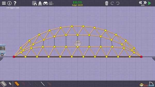 《桥梁建筑师2》安宁绿洲绳索支援攻略