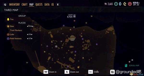 《Grounded》橡树灯塔位置介绍