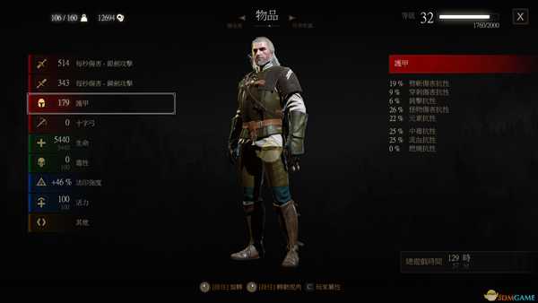 《巫师3：狂猎》初级狮鹫套装属性一览