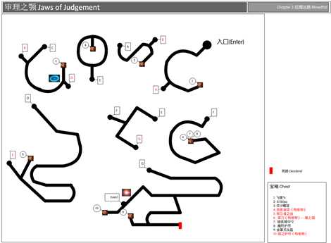《勇气默示录2》第三章审理之颚迷宫地图一览
