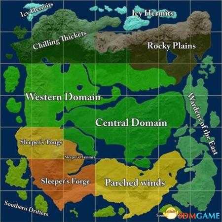 领地人生MMO地图总览 地图各区域分布展示