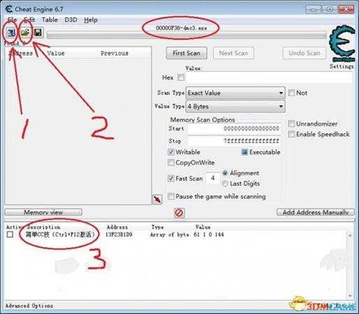 鬼泣3HDCC技CE修改教程