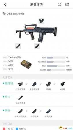 绝地求生Groza枪械使用技巧