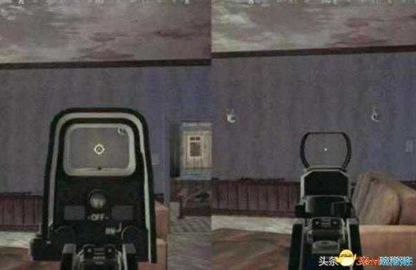 绝地求生红点与全息瞄准镜使用对比 调节红点大小