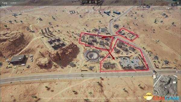 绝地求生沙漠地图M城地理位置及战术详解