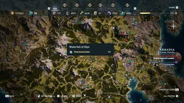 《刺客信条：奥德赛》全区域22处技能点分布一览