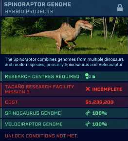 《侏罗纪世界:进化》吴博士的秘密DLC新研究项目一览