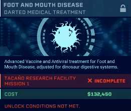 《侏罗纪世界:进化》吴博士的秘密DLC新研究项目一览