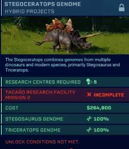 《侏罗纪世界:进化》吴博士的秘密DLC新研究项目一览