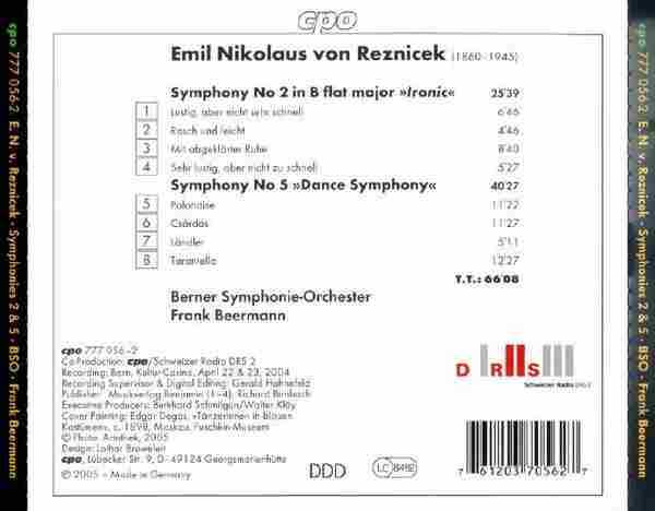 【古典音乐】贝尔曼《雷兹尼切克-第二、五交响曲》2005[FLAC+CUE]