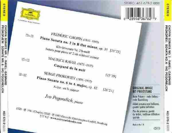 【古典音乐】波格莱里奇《肖邦、拉威尔、普罗科菲耶夫》1981[FLAC+CUE/整轨]