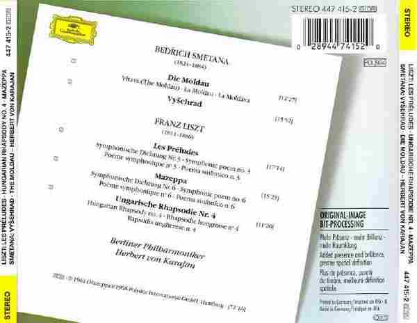 【古典音乐】卡拉扬《李斯特、斯美塔纳-管弦乐作品》1996[FLAC+CUE/整轨]