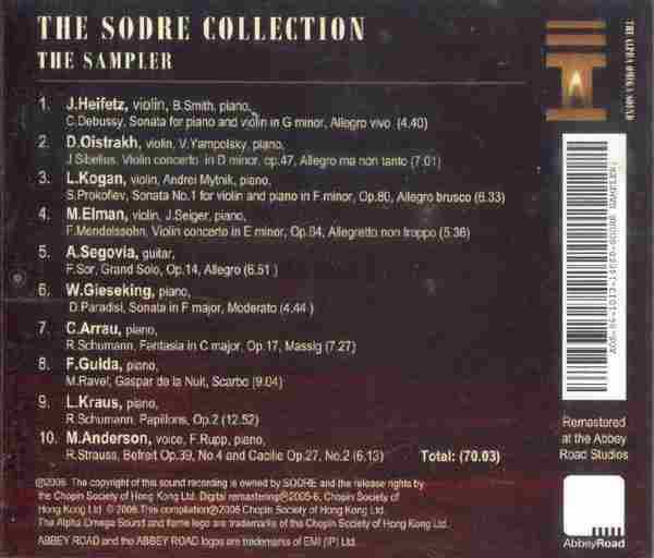 【古典音乐】SODRE精选辑《试听》2006[FLAC+CUE/整轨]