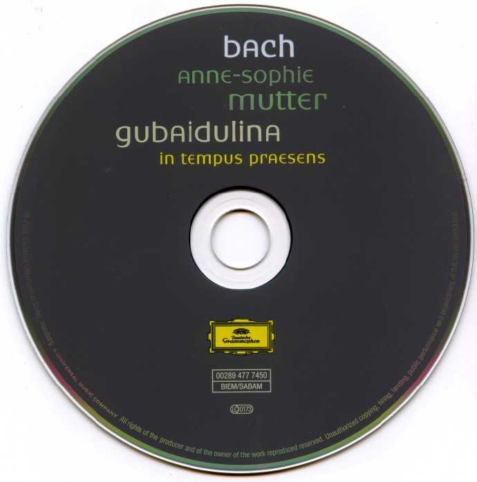 【古典音乐】穆特《巴赫、古拜杜丽娜-小提琴协奏曲》2008[FLAC+CUE/整轨]