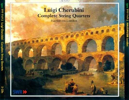 【古典音乐】伦敦豪斯音乐团《路易吉·凯鲁比尼-弦乐四重奏全集》3CD.2003[FLAC+CUE整轨]