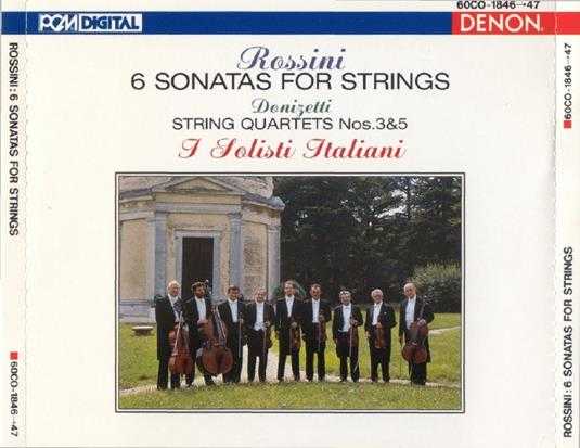 【古典音乐】意大利独奏家合奏团《罗西尼-弦乐奏鸣曲、唐尼采蒂-弦乐四重奏》2CD.1987[FLAC+CU