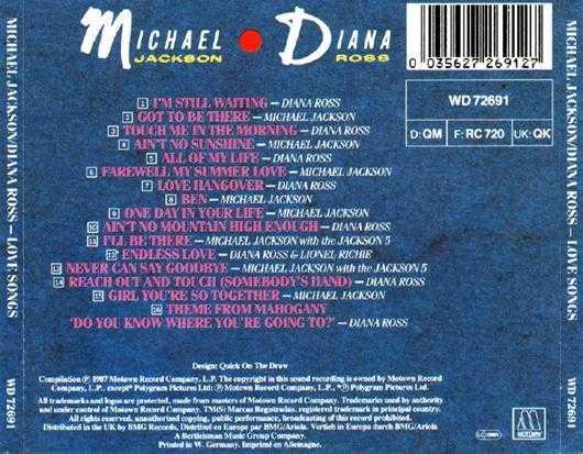 【流行歌曲】迈克尔·杰克逊、黛安娜·罗斯《爱之歌》1987[FLAC+CUE/整轨]