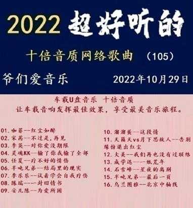 群星《2022超好听的十倍音质网络歌曲(105)》WAV分轨
