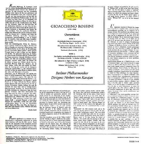 【古典音乐】卡拉扬《罗西尼·序曲集》2013[FLAC+CUE/整轨]