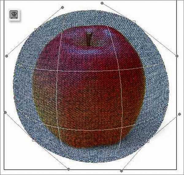 Photoshop合成教程苹果商标的牛仔服饰