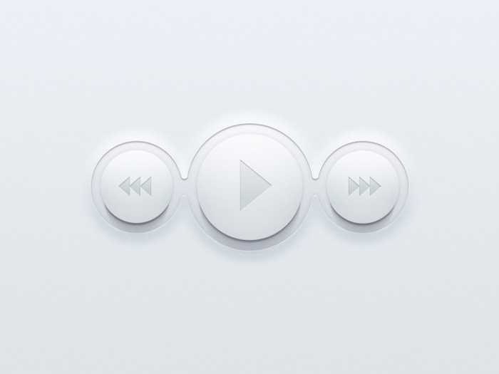 photoshop利用图层样式制作清爽的播放器按钮