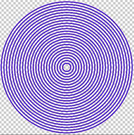 ps怎样画同心圆?ps快速绘制一组不同颜色的等距同心圆教程