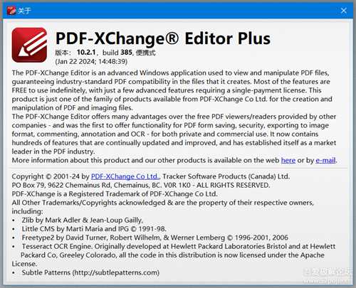PDF-XChange Editor Plus 10.2.1.385官方便携版